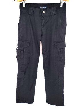 5.11 Tactical Series Black Cargo Pants Size 8 Regular 64301